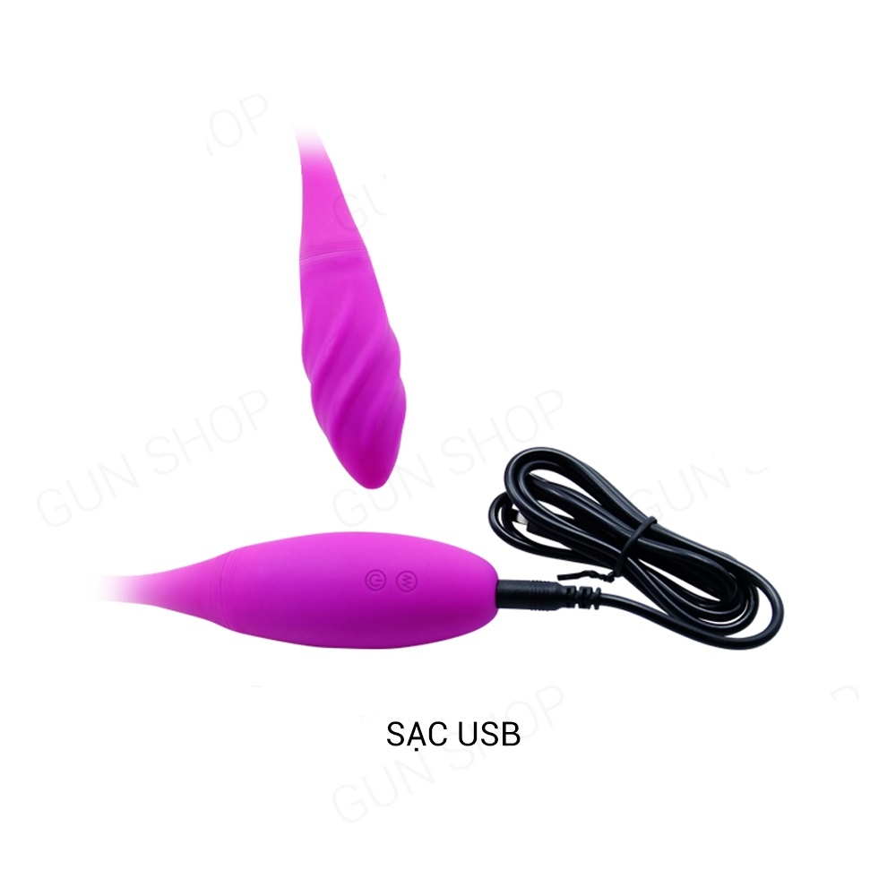 Trứng rung 2 đầu 7 chế độ rung, dùng sạc - Pretty Love Snaky Vibe