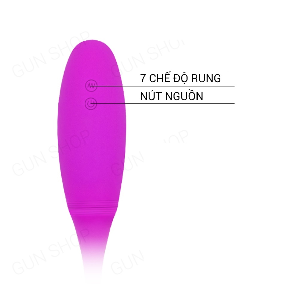 Trứng rung 2 đầu 7 chế độ rung, dùng sạc - Pretty Love Snaky Vibe