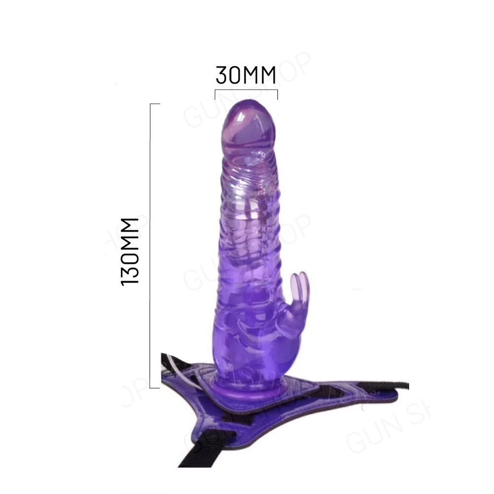 Dương vật giả có dây đeo - Aphrodisia Harness Rabbit Dong 8.5