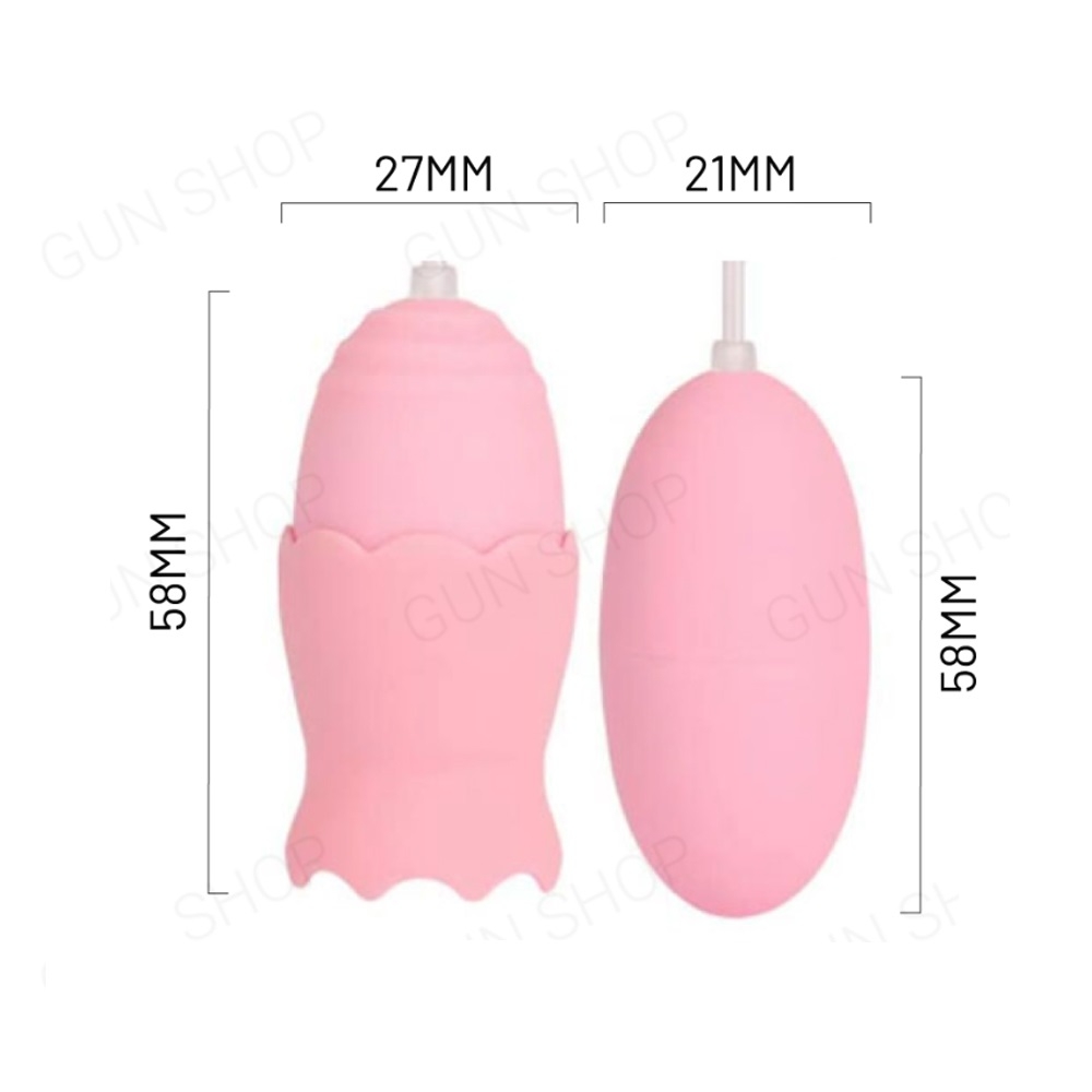 Trứng rung lồng đèn 2 đầu kèm lưỡi liếm - Mizz Zee