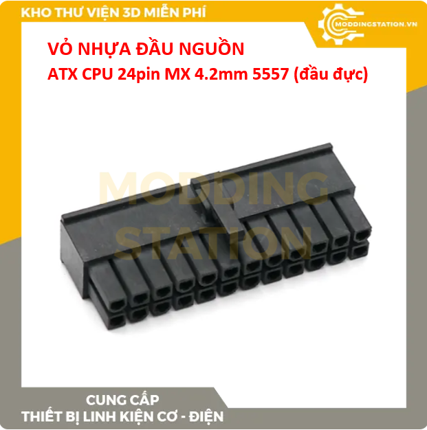 Vỏ nhựa đầu nguồn ATX 24pin MX 4.2mm 5557 (đầu đực)
