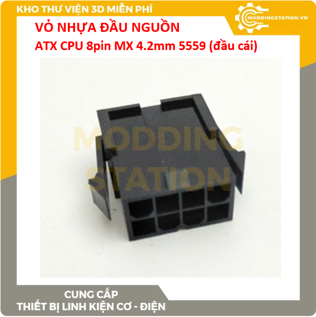 Vỏ nhựa đầu nguồn ATX CPU 8pin MX 4.2mm 5559 (đầu cái)