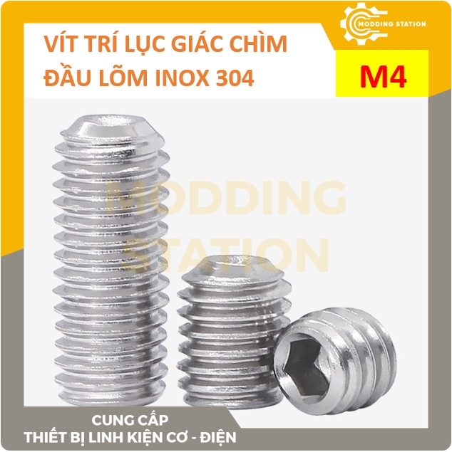 Vít trí lục giác chìm đầu lõm inox 304 size M4x15