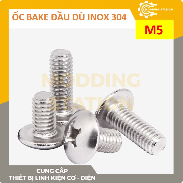 Ốc Bake đầu dù inox 304  size M5x18