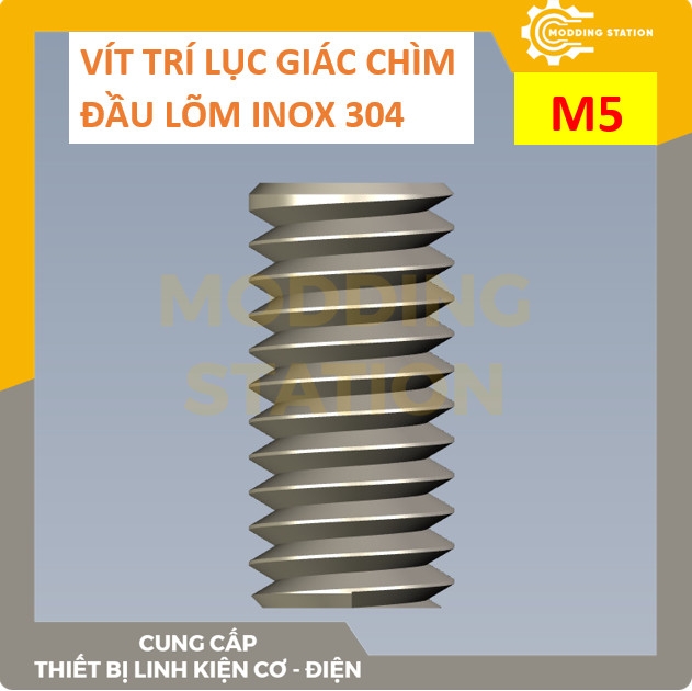 Vít trí lục giác chìm đầu lõm inox 304 size M5x12