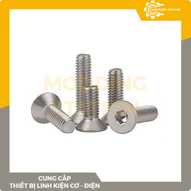 Ốc Lục giác đầu côn inox 304 size M2.5x40