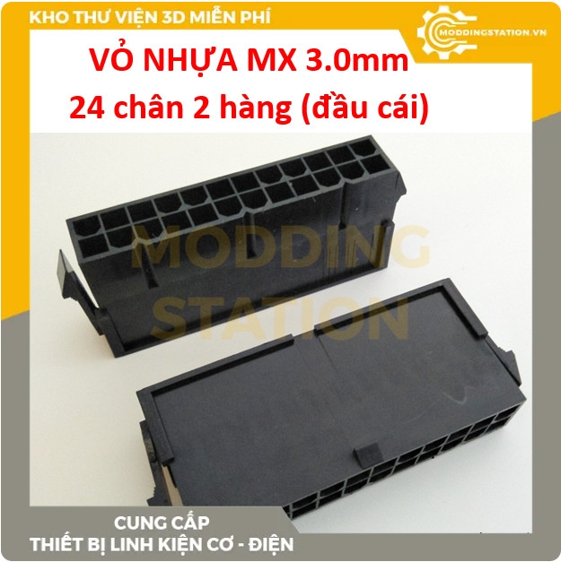 Vỏ nhựa MX 3.0mm 24 chân 2 hàng (đầu cái)
