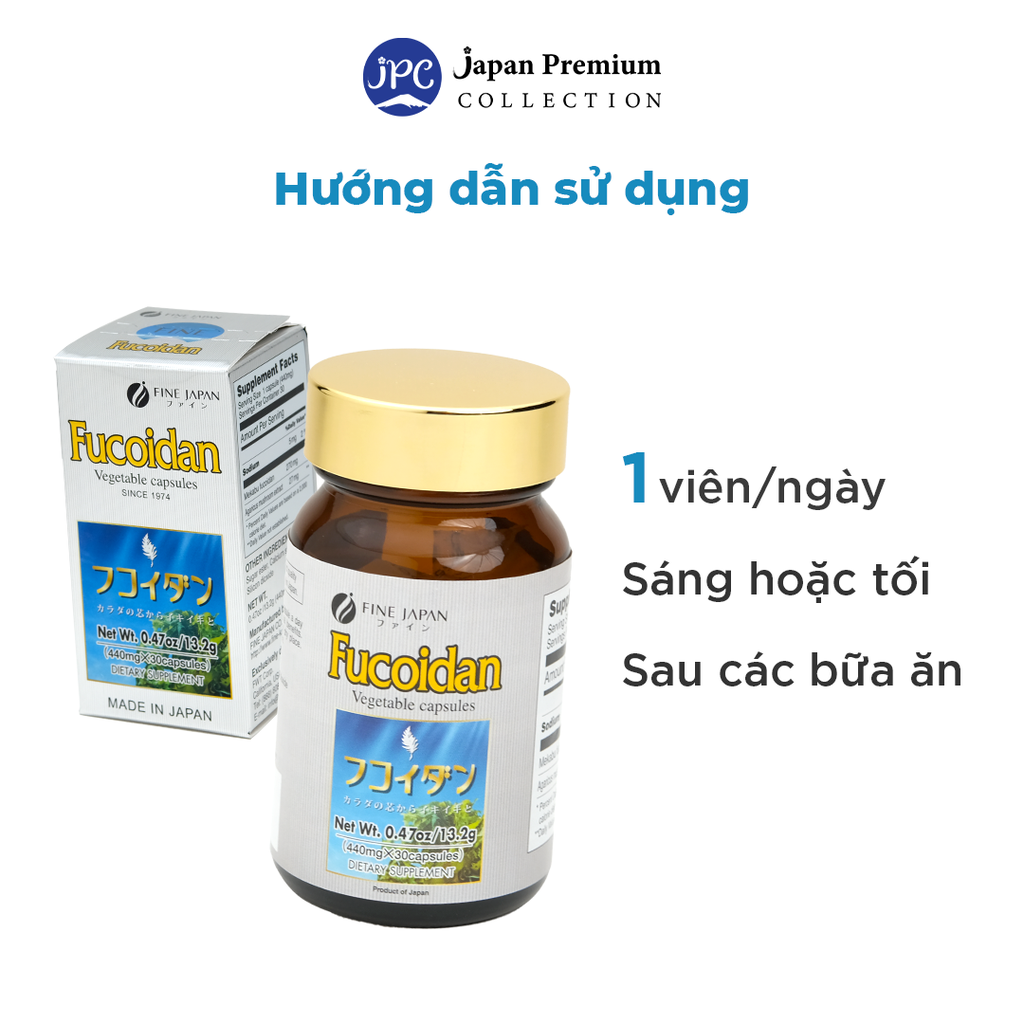 Fine Japan viên uống Fucoidan (440mg x 30 viên)