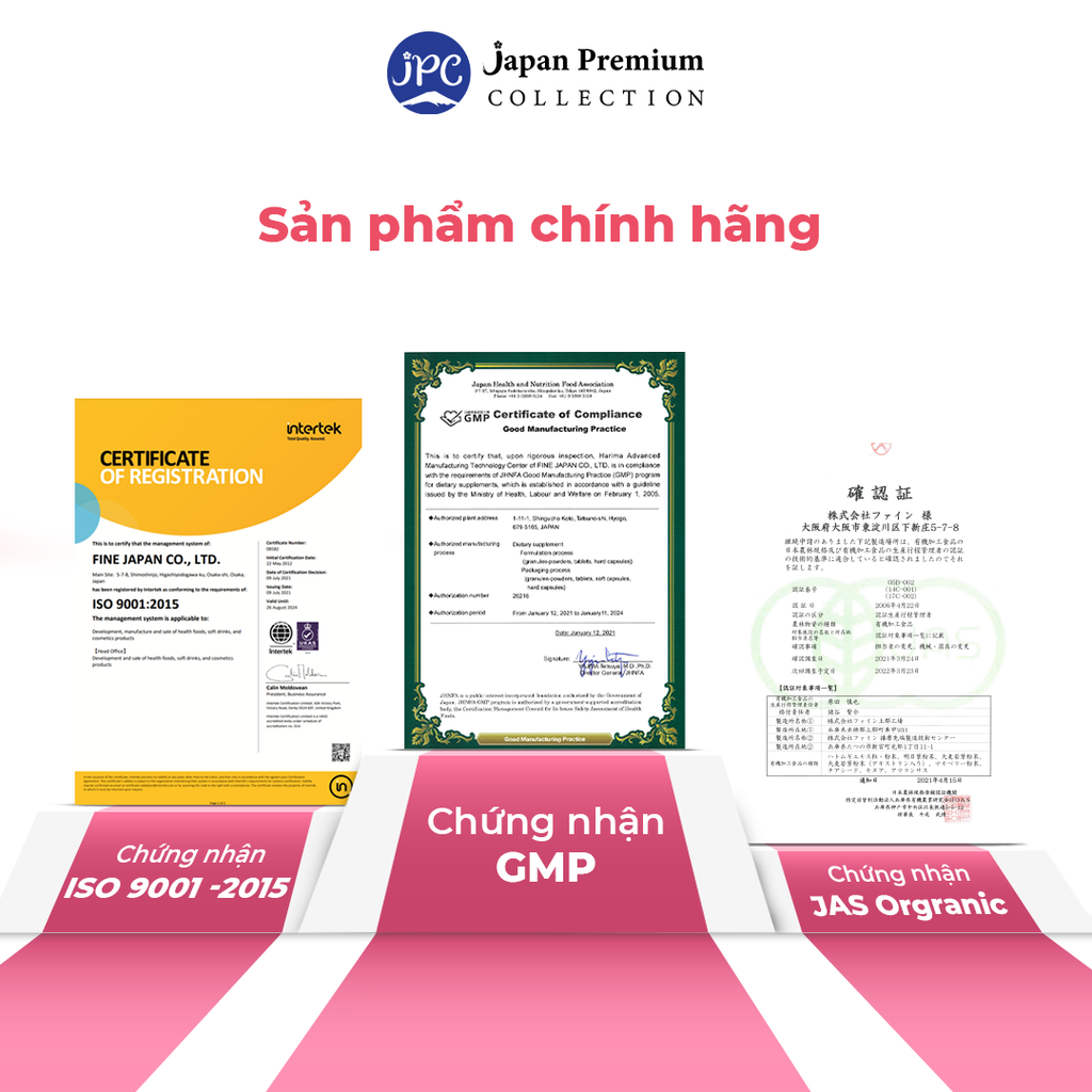 Fine Japan Hyaluron & Collagen Plus Drink - Collagen Nhật Bản Đẹp Da - Trắng Da (50ml x 10 chai)