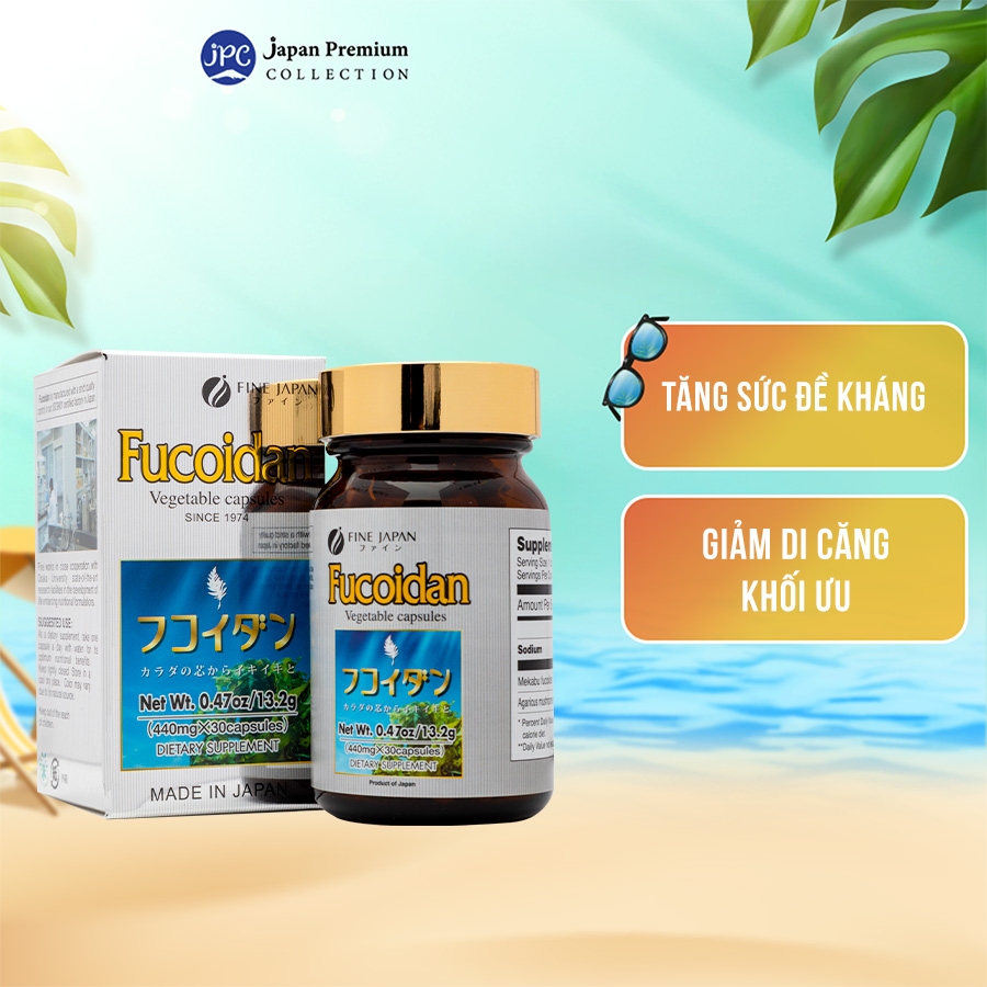 Fine Japan viên uống Fucoidan (440mg x 30 viên)