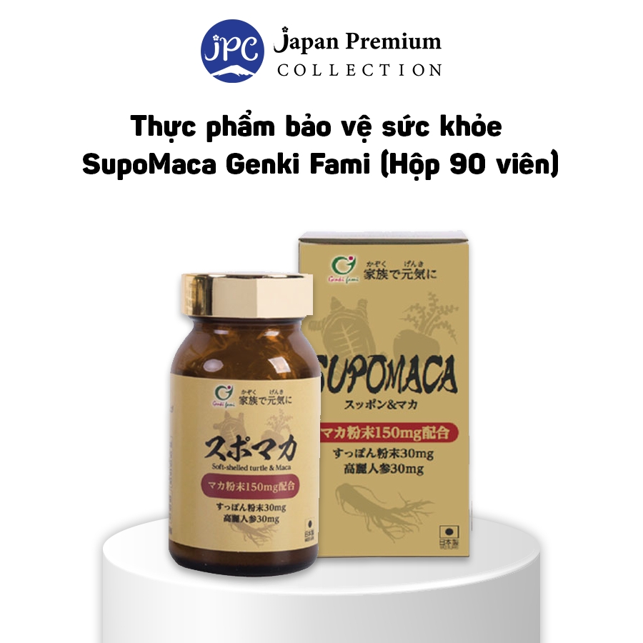 Thực phẩm bảo vệ sức khỏe SupoMaca Genki Fami (Tăng cường sinh lý) Nhật Bản - Hộp 90 viên