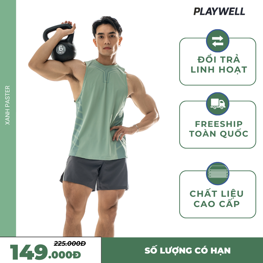 Áo ba lỗ thể thao nam PW10233