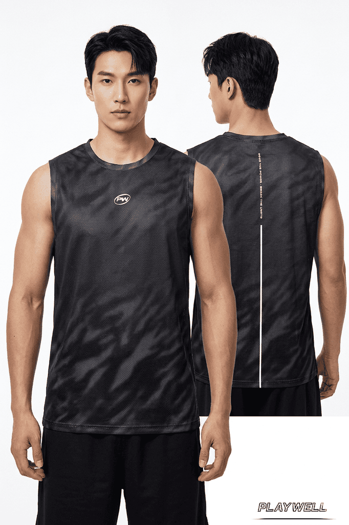 Áo Tanktop thể thao nam GenNow PWTA0226 thời trang, kiểu dáng hiện đại, thoải mái vận động
