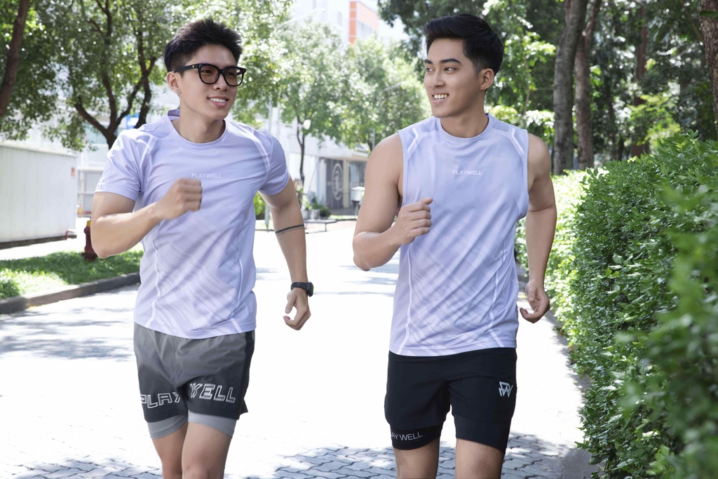 Áo ba lỗ Playwell Blur Motion 11242
