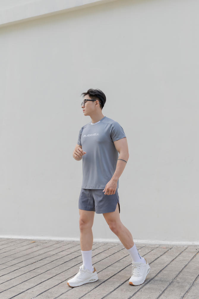 Quần Short Thể Thao Playwell EasyFit Pro Đai Mềm Không Viền, Thoải Mái Vận Động S0125