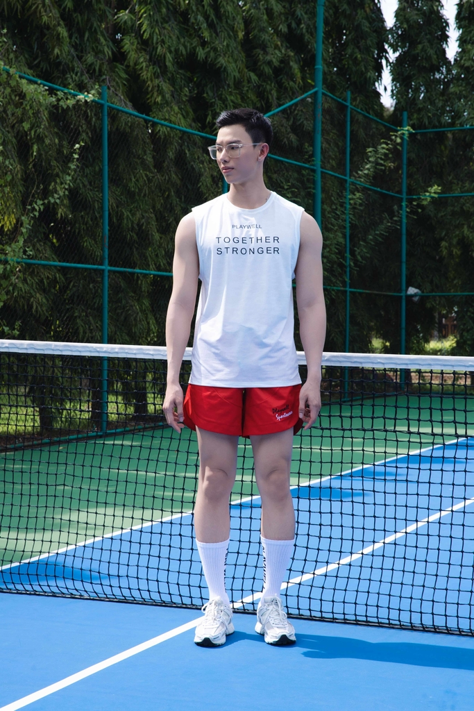 Quần short Nam Thể thao Playwell | Shoelace Tie Shorts PW8244
