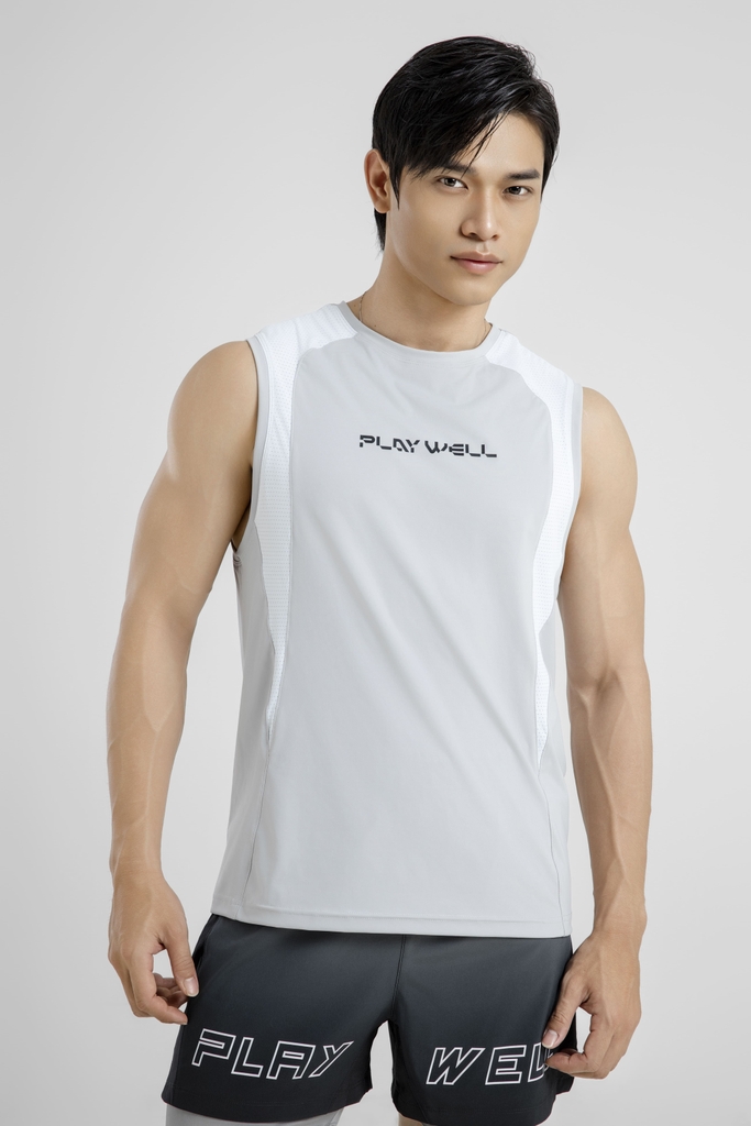 Áo ba lỗ Playwell Arrow Mesh 10243