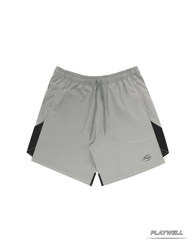 Quần Short thể thao nam MultiPocket Zip PWS1226 túi khóa kéo, thoải mái vận động, gym, chạy bộ
