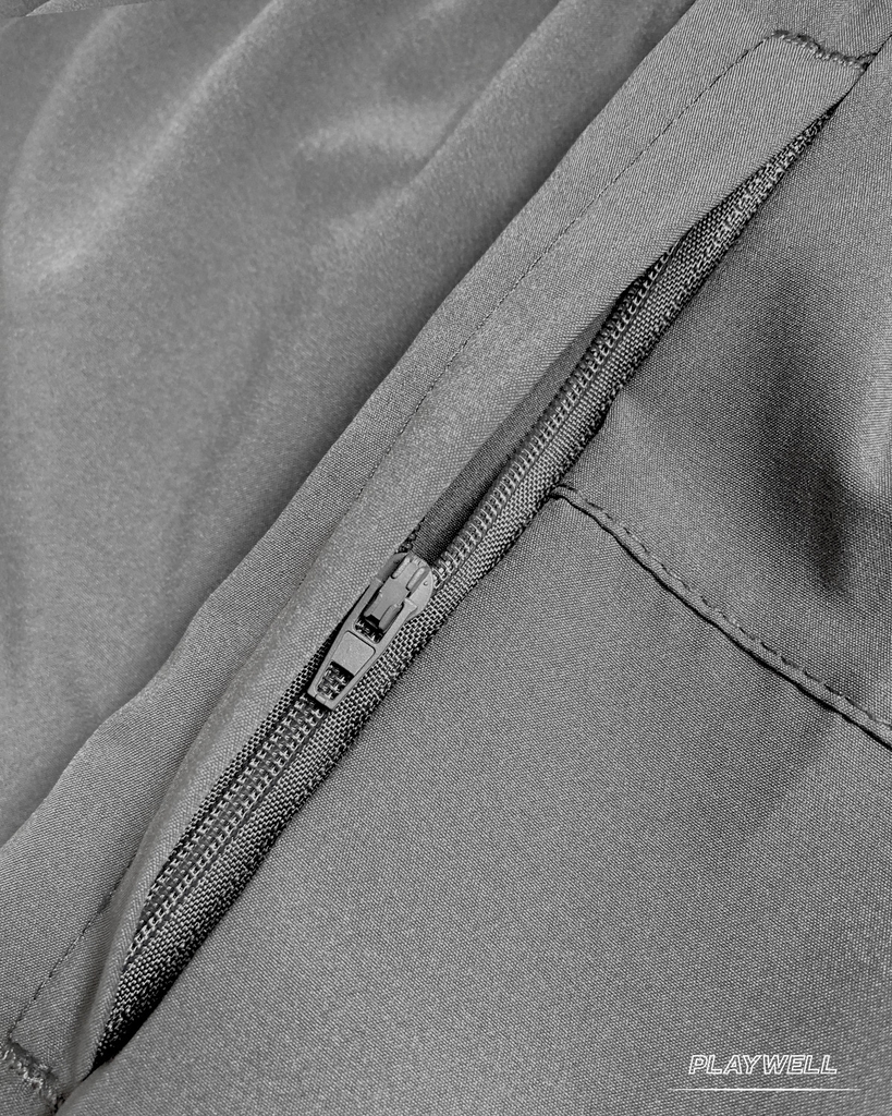 Quần Short thể thao nam MultiPocket Zip PWS1226 túi khóa kéo, thoải mái vận động, gym, chạy bộ