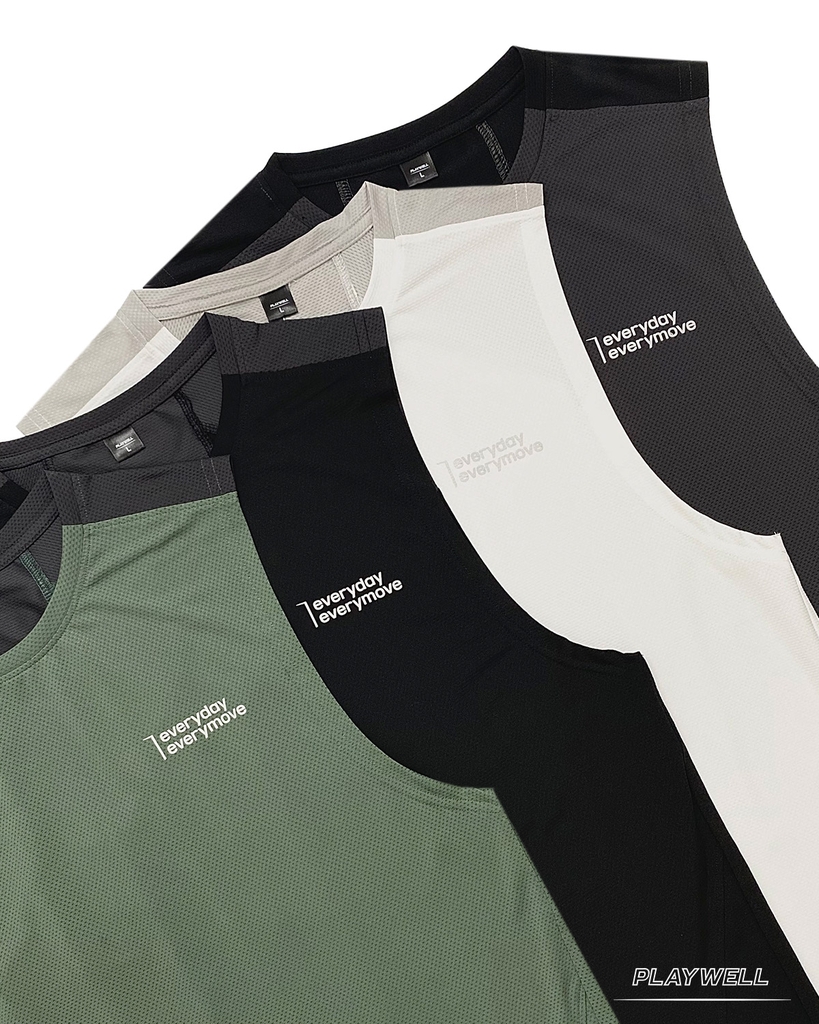 Áo Tanktop thể thao nam Essential Form Tank PW-TANK TOP 1 thoải mái, thoáng mát, co giãn, chất liệu cao cấp