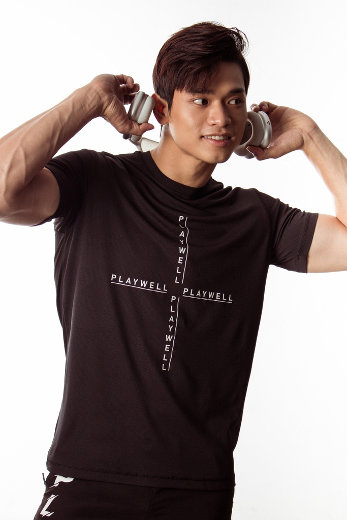 Áo Thun Thể Thao Nam Playwell Basic Tập Gym PW4242