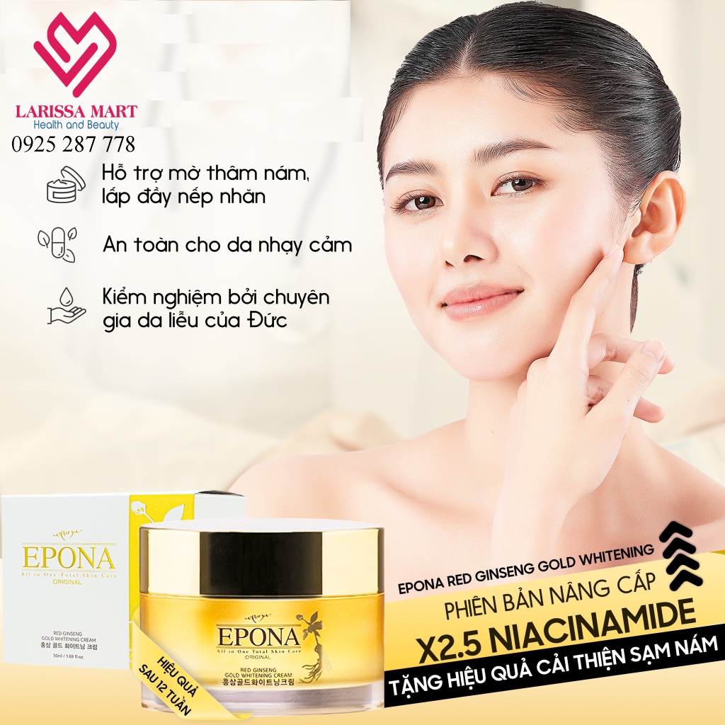 Kem Trị Thâm Nám - Xóa Mờ Nếp Nhăn Chiết Xuất Hồng Sâm Epona Red