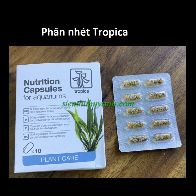 TROPICA Nutrition Capsules Engrais en capsules pour aquarium