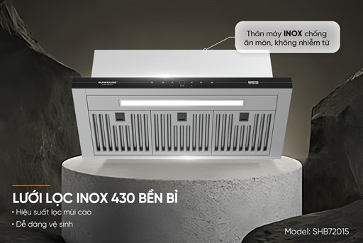 MÁY HÚT MÙI ÂM TỦ SUNHOUSE SHB72015
