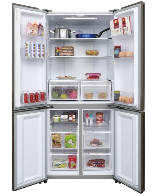 Tủ lạnh Aqua Inverter 456 lít Multi Door AQR IG525AM GB