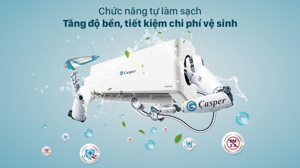 Điều Hòa Casper 1 Chiều inverter 24.000 BTU GC24 IS32