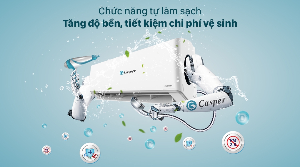 Điều Hòa Casper 1 Chiều inverter 18.000 BTU GC18 IS33