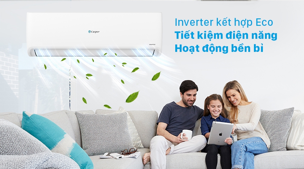 Điều Hòa Casper 1 Chiều inverter 18.000 BTU GC18 IS33
