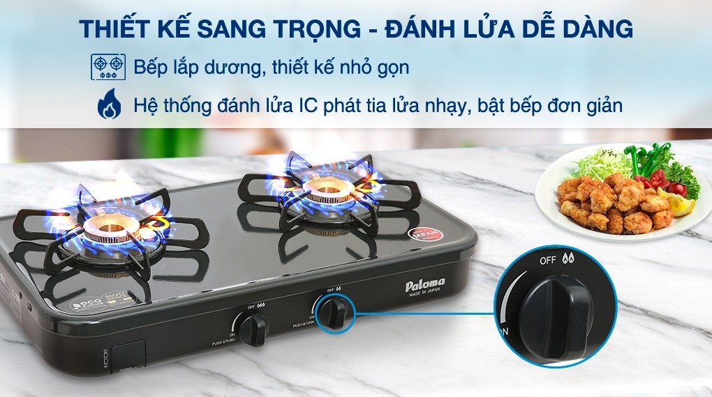 Bếp ga đôi Paloma PA J51CE