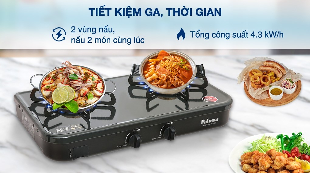 Bếp ga đôi Paloma PA J51CE