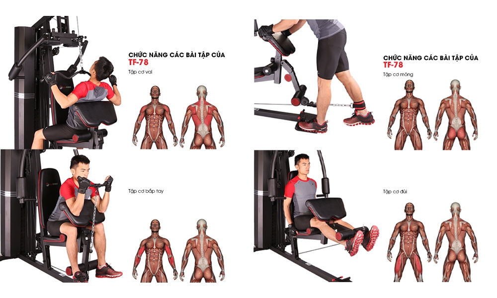 GIÀN TẠ ĐA NĂNG TECH FITNESS TF 78