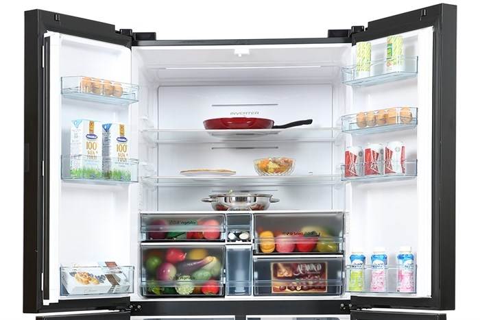 Tủ lạnh Hitachi Inverter 569 lít Multi Door RWB 640PGV1 GMG