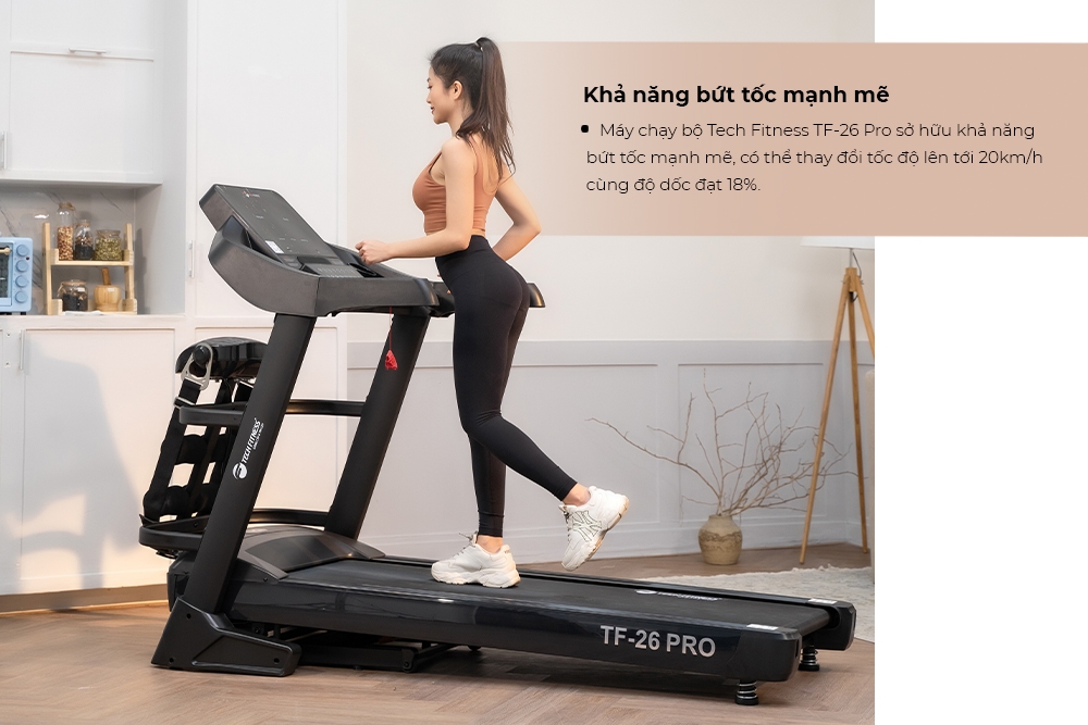 MÁY CHẠY BỘ TECH FITNESS TF 26 PRO
