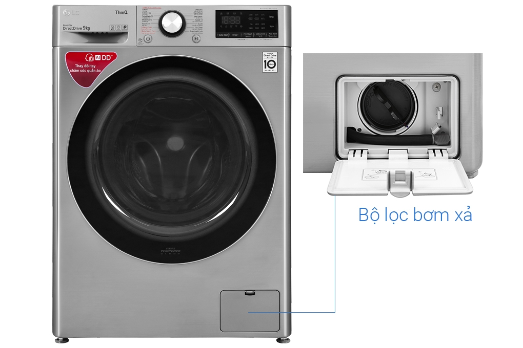 Máy giặt LG AI DD Inverter 9 kg FV1409S2V