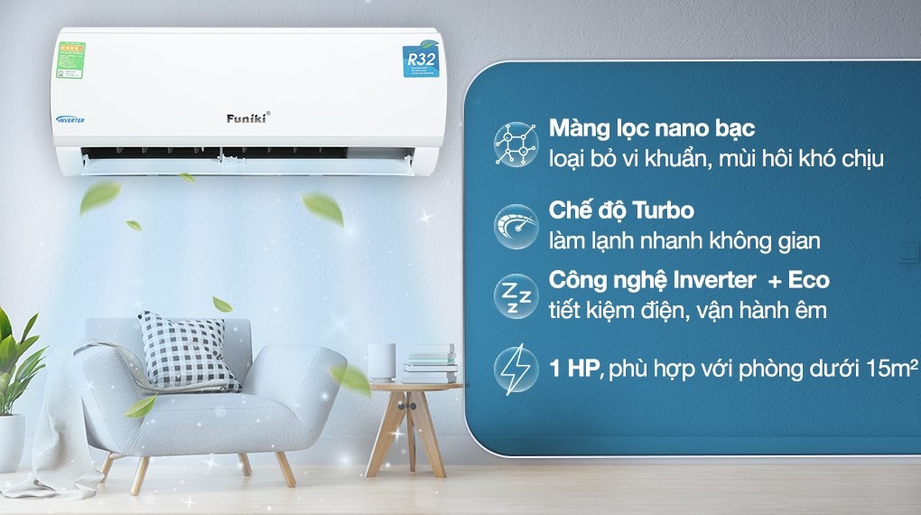 Điều Hòa Funiki 1 Chiều inverter 18.000 BTU HIC18 TMU