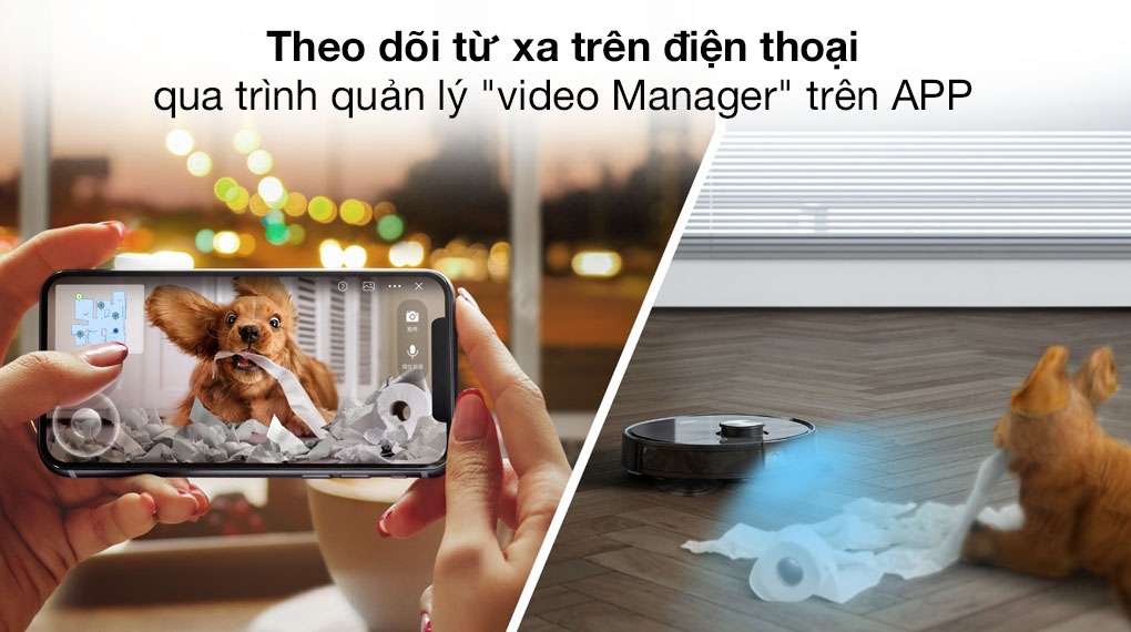 Robot hút bụi lau nhà Ecovacs Deebot T8