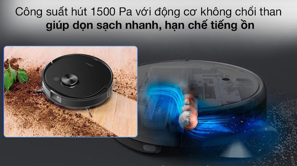 Robot hút bụi lau nhà Ecovacs Deebot T8