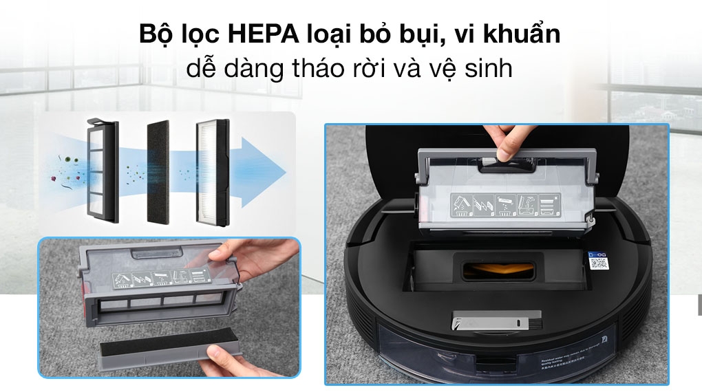 Robot hút bụi lau nhà Ecovacs Deebot T8