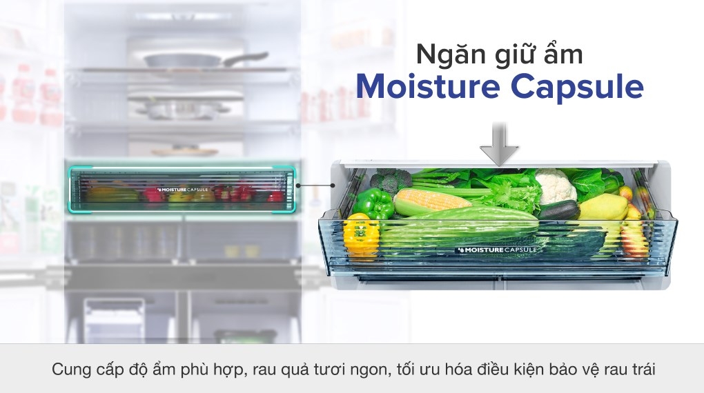 Tủ lạnh Sharp Inverter 525 lít Multi Door SJFXP 600VGBK