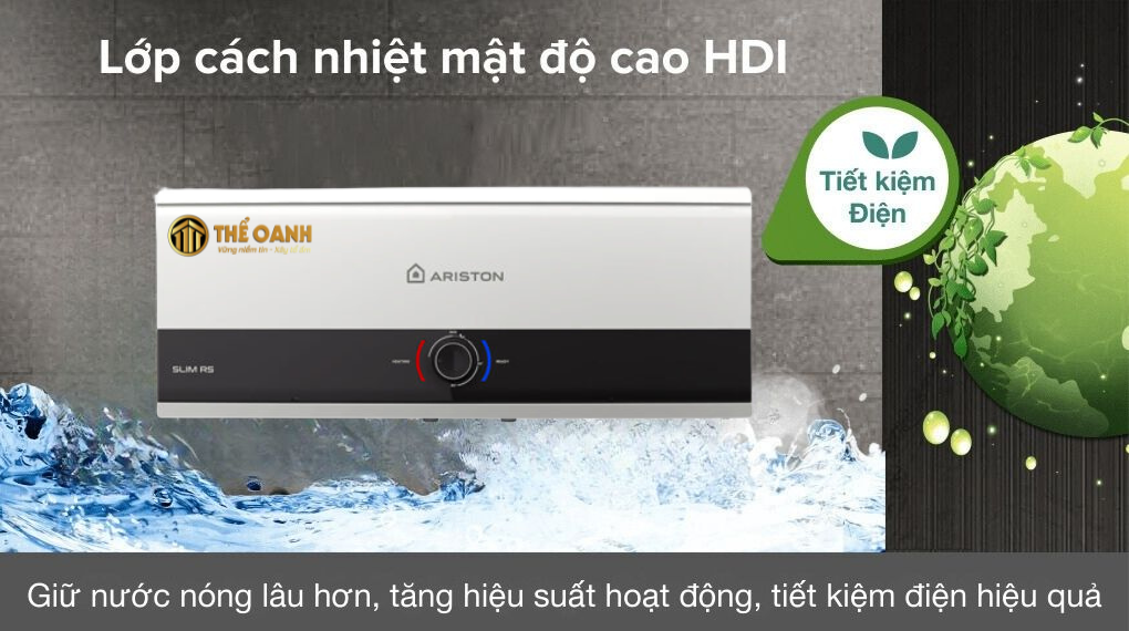 Bình nóng lạnh Ariston Slim3 SL3 20 RS AG+ VN bình ngang 20 lít
