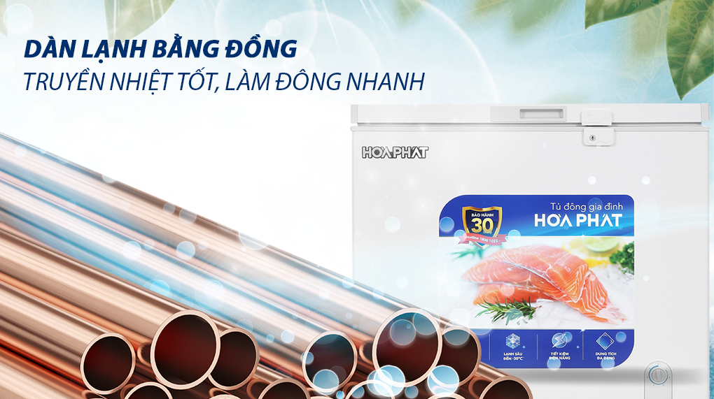 Tủ đông Hòa Phát 1 Ngăn Đông 162 Lít HCF 336S1Đ1