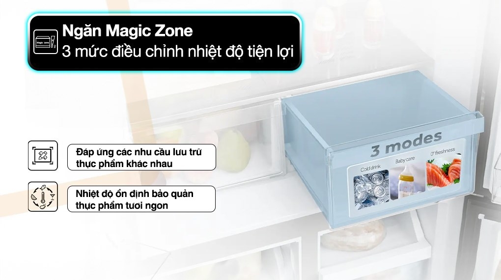 Tủ lạnh Aqua Inverter 469 lít Multi Door AQR M536XA(GB)