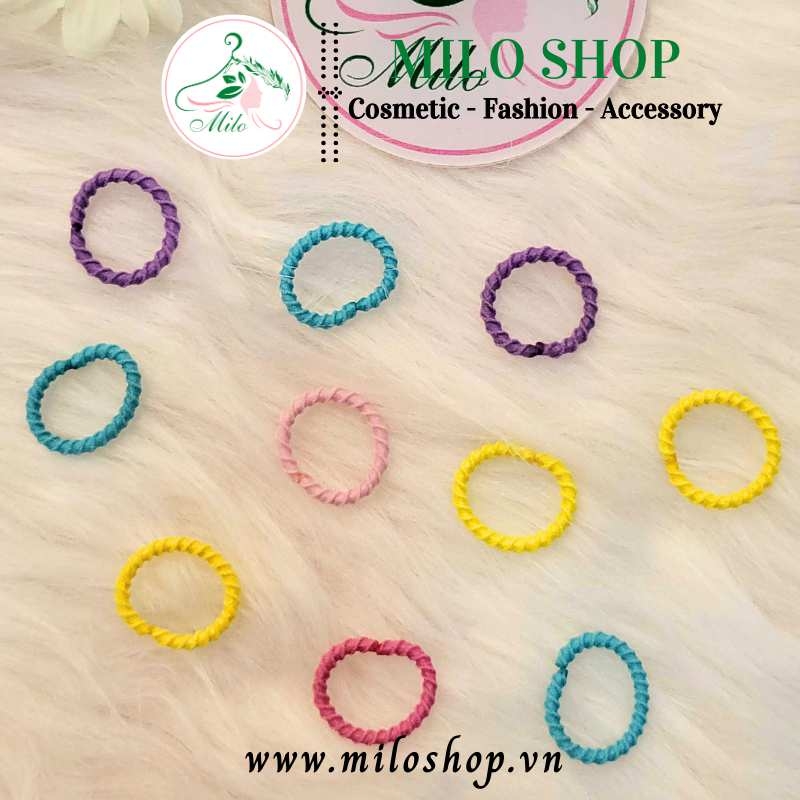 Cột tóc - kẹp tóc mini cho bé gái nhiều mẫu (set 10 cái)