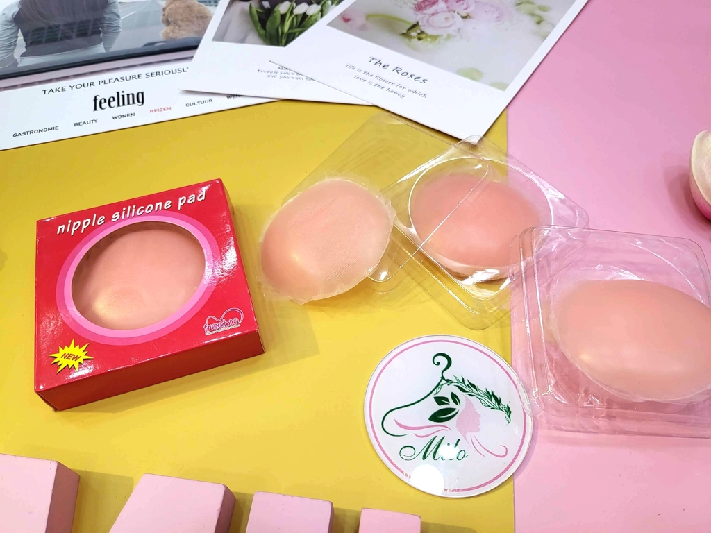 Miếng dán ngực silicon Hàn quốc-Nipple sillicone pad (hộp)