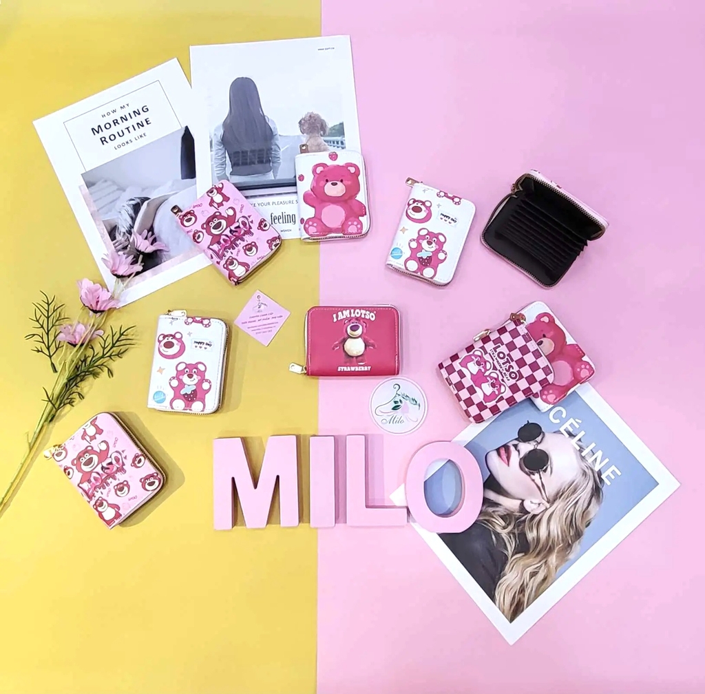 Ví ngắn cầm tay gấu Lotso nhiều mẫu cute