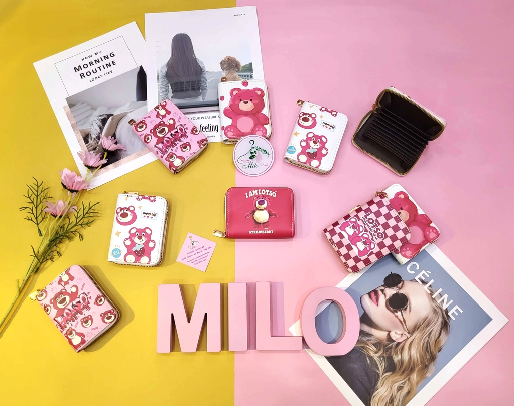 Ví ngắn cầm tay gấu Lotso nhiều mẫu cute